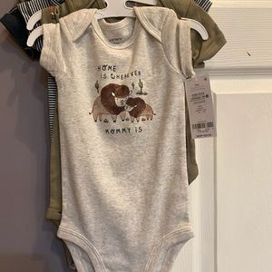 NWT Carters Onesies 4 piece Bison and Cactuses 9 months